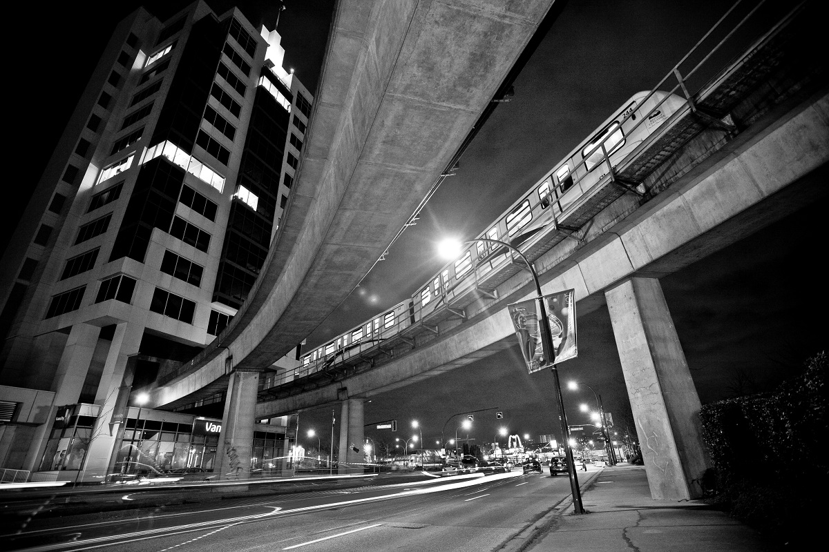 skytrain in vancouver.