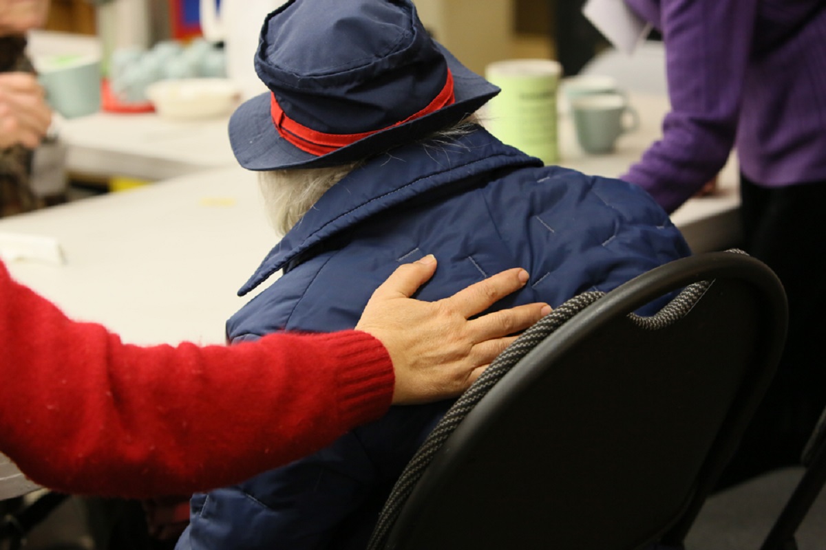 elderly woman and friend