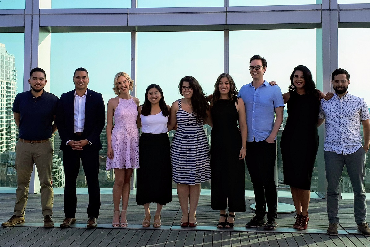 United Way's GenNext cabinet members at Impact Red: Rooftop Social.