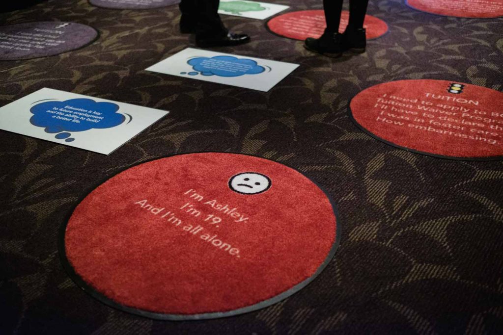 carpet tiles about foster kids