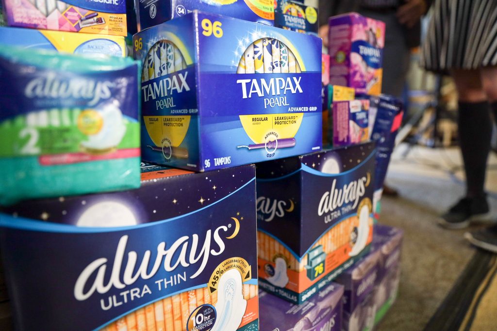 tampax and always products